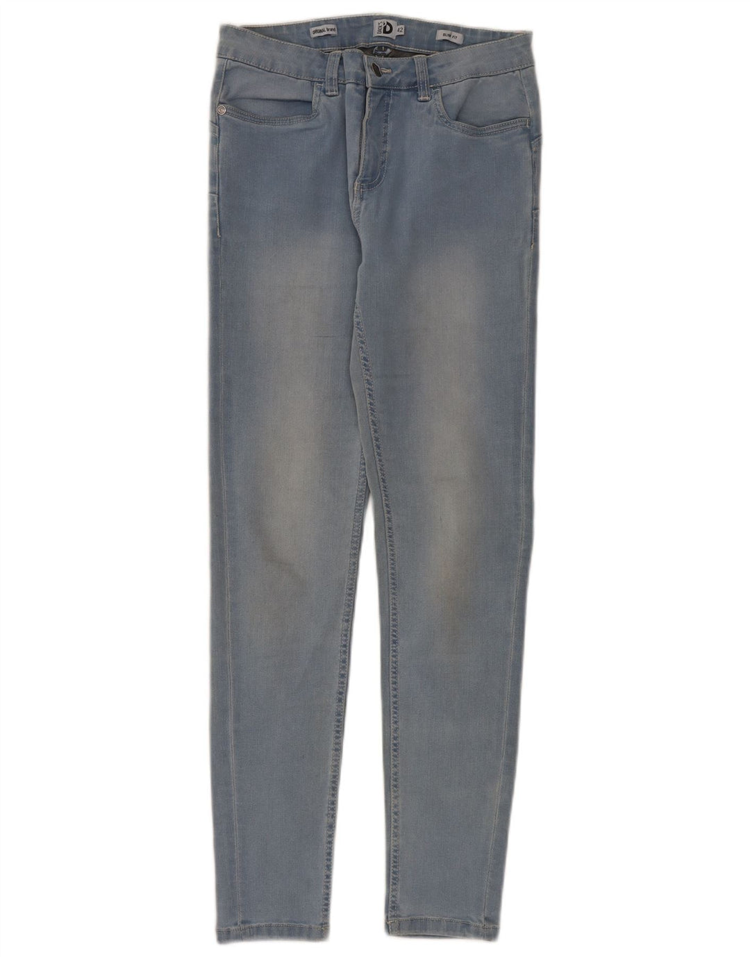 Dack's Womens Slim Jeans IT 42 Medium W28 L30 Blue Tencel