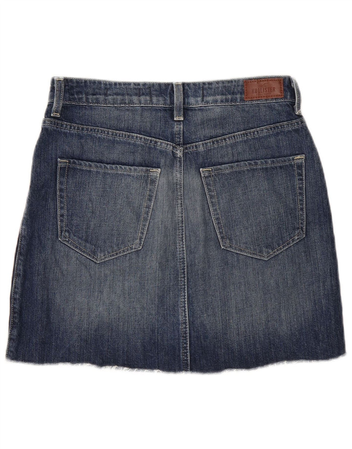 Γυναικεία Μίνι Τζιν Φούστα Hollister W28 Μεσαίο Μπλε Βαμβακερό
