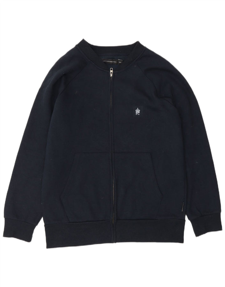 Γαλλική Connection Ανδρική αθλητική φόρμα Top Jacket Large Navy Blue από βαμβάκι