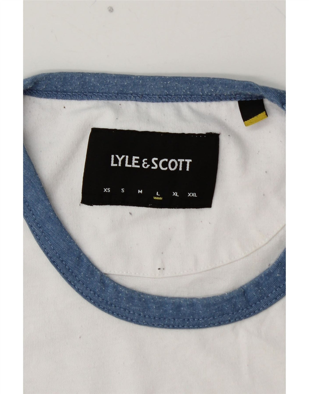 Ανδρικό T-Shirt LYLE & SCOTT Top Large White Βαμβακερό