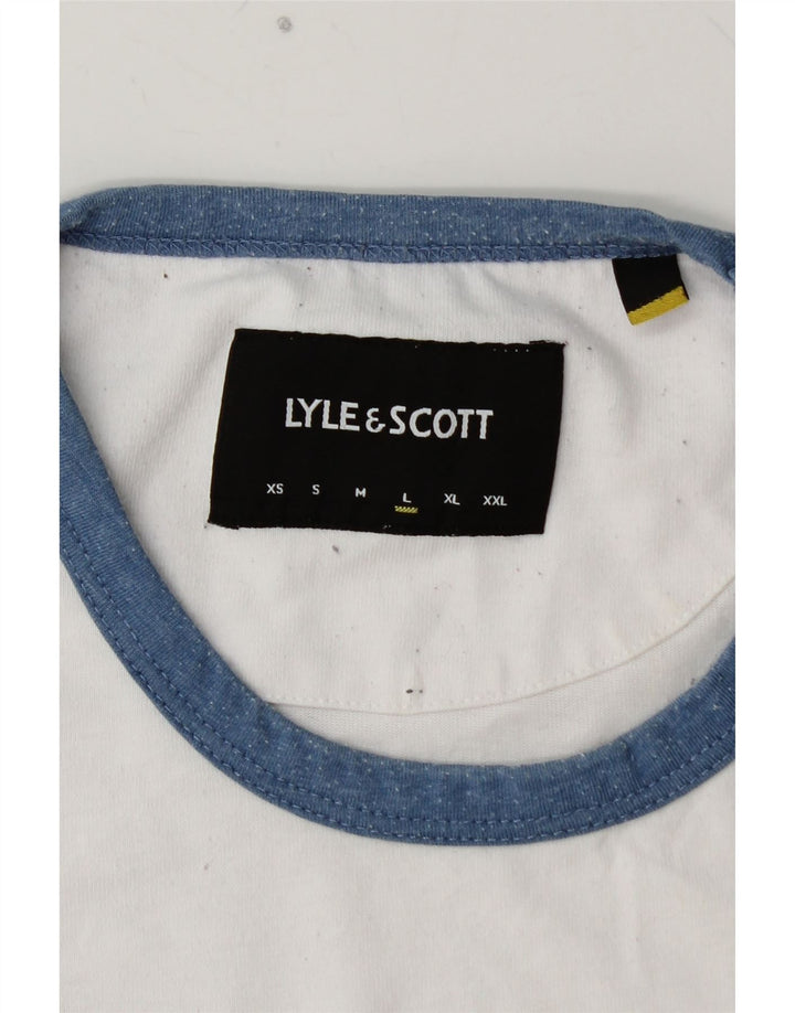 Ανδρικό T-Shirt LYLE & SCOTT Top Large White Βαμβακερό