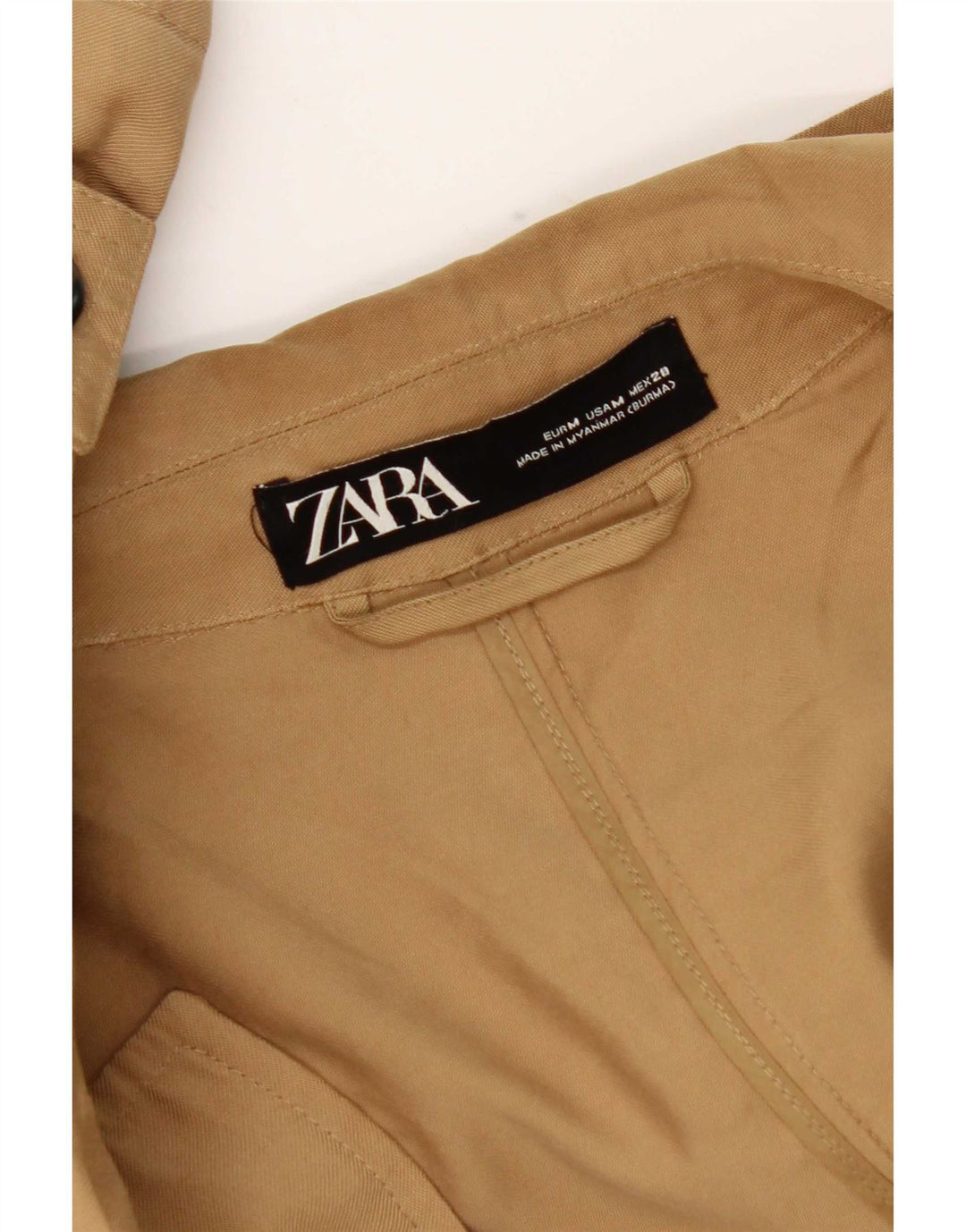 Zara Γυναικείο Oversized Ανοιχτό Πανωφόρι UK 14 Medium Beige