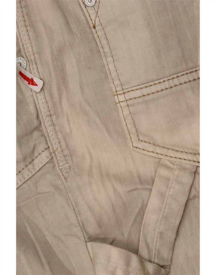 Guess Γυναικεία Τζιν Φούστα Cargo W28 Βαμβακερό μεσαίο μπεζ