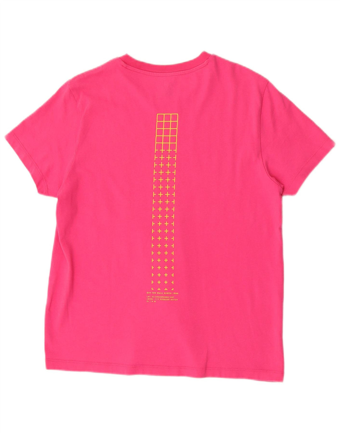 Vans Γυναικείο T-Shirt Top UK 14 Medium Pink