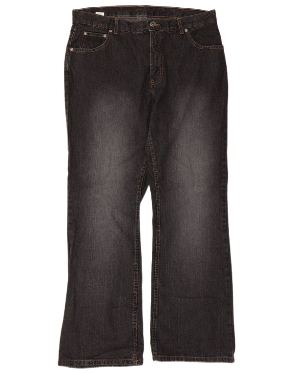 Marks & Spencer Γυναικεία Bootcut Jeans UK 16 Large W34 L30 Μαύρο βαμβακερό