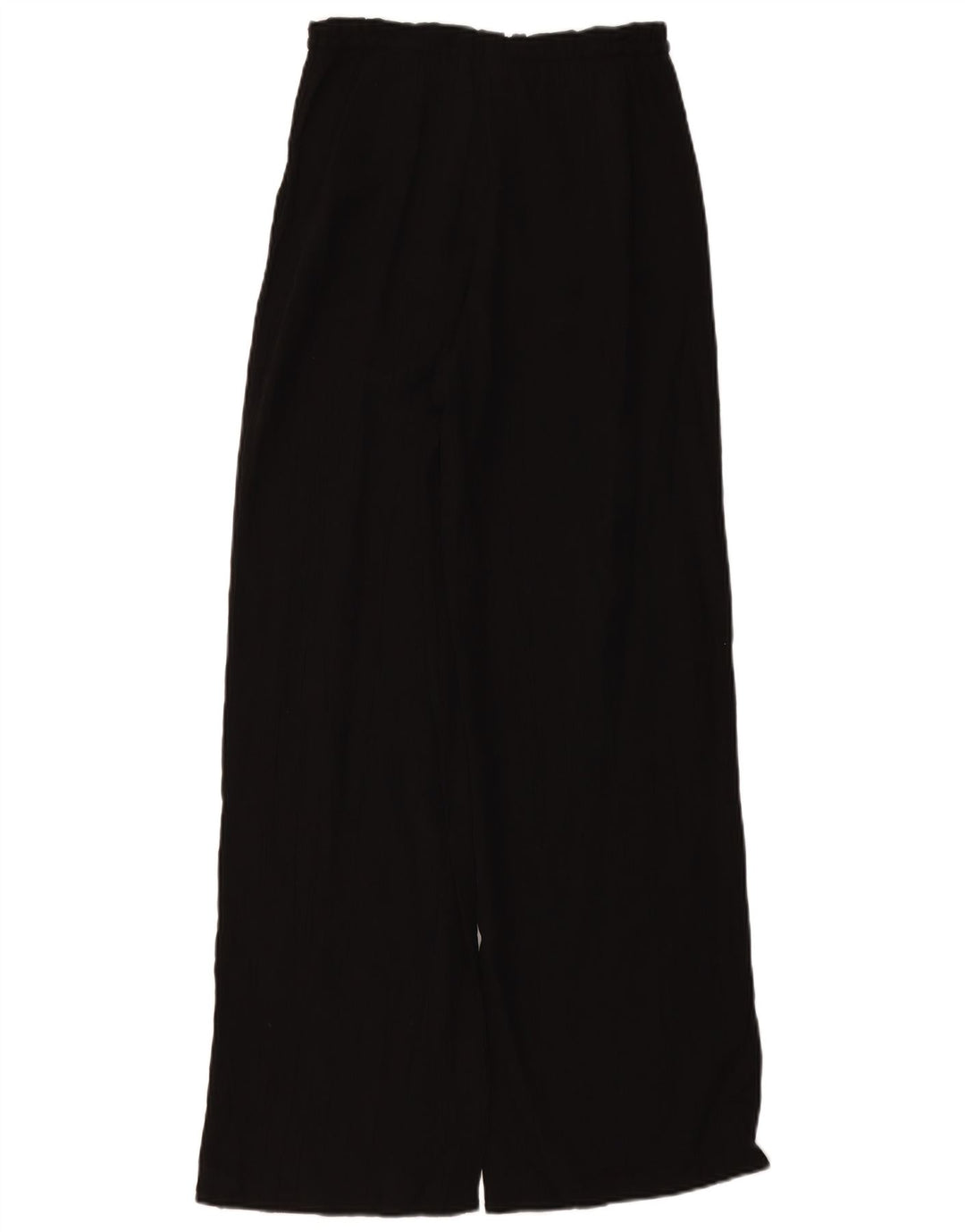 ZARA γυναικείο ψηλόμεσο φαρδύ παντελόνι UK 4 XS W24 L11 μαύρο