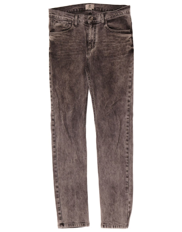 Timberland Girls Graphic Slim Jeans 15-16 ετών W30 L32 Γκρι
