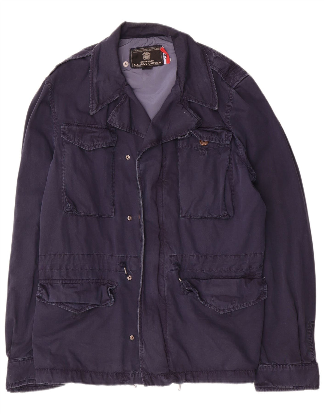 Vintage Ανδρικό Utility Jacket UK 42 XL Navy Blue Nylon
