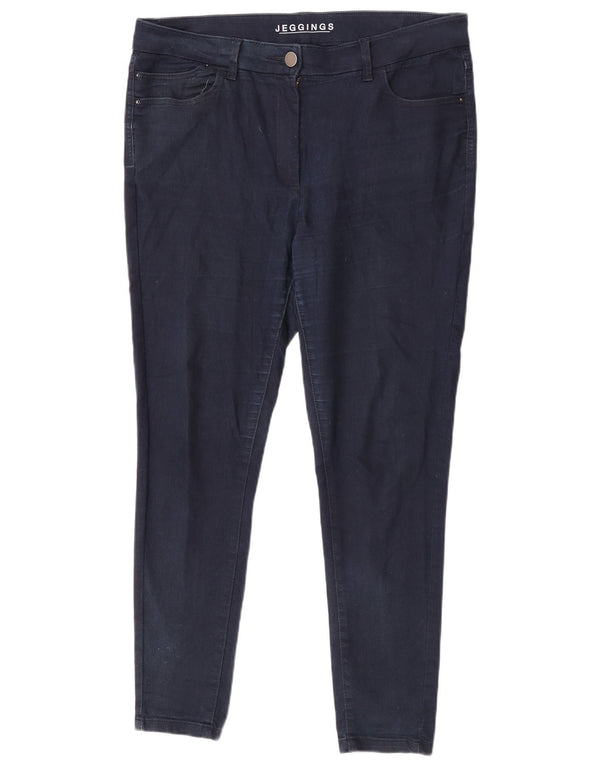 Marks & Spencer Γυναικεία Jegging Τζιν UK 16 Large W34 L28 Navy Blue Cotton