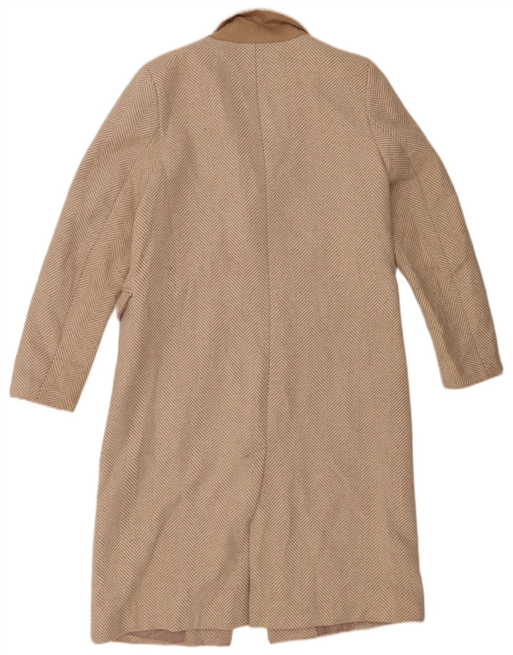 Marks & Spencer Γυναικείο Πανωφόρι UK 12 Medium Beige από ψαροκόκκαλο πολυεστέρας