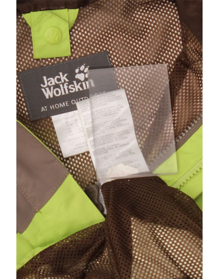 JACK WOLFSKIN Γυναικείο μπουφάν βροχής με κουκούλα UK 12/14 Μεσαίο πράσινο χρώμα