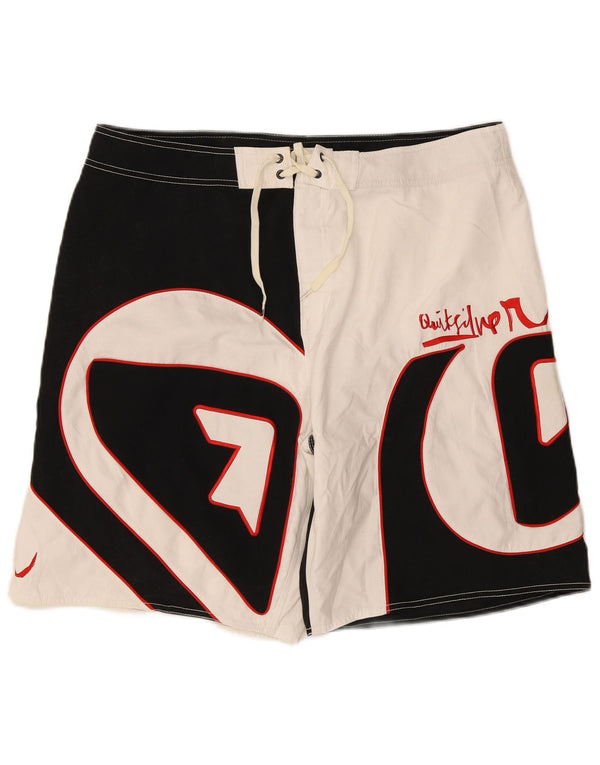 Ανδρικό γραφικό σορτς κολύμβησης Quiksilver XL μαύρο χρώμα πολυεστέρα