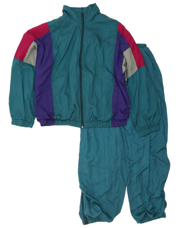 Vintage Ανδρική Loose Fit Full αθλητική φόρμα IT 48/50 Medium Blue Colourblock