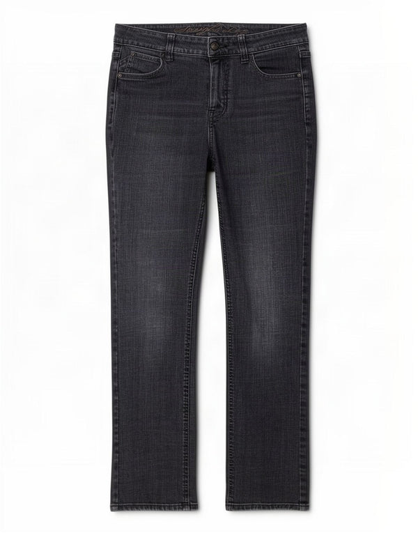 Marks & Spencer Γυναικεία Bootcut Jeans UK 10 Small W27 L29 Navy Blue Cotton