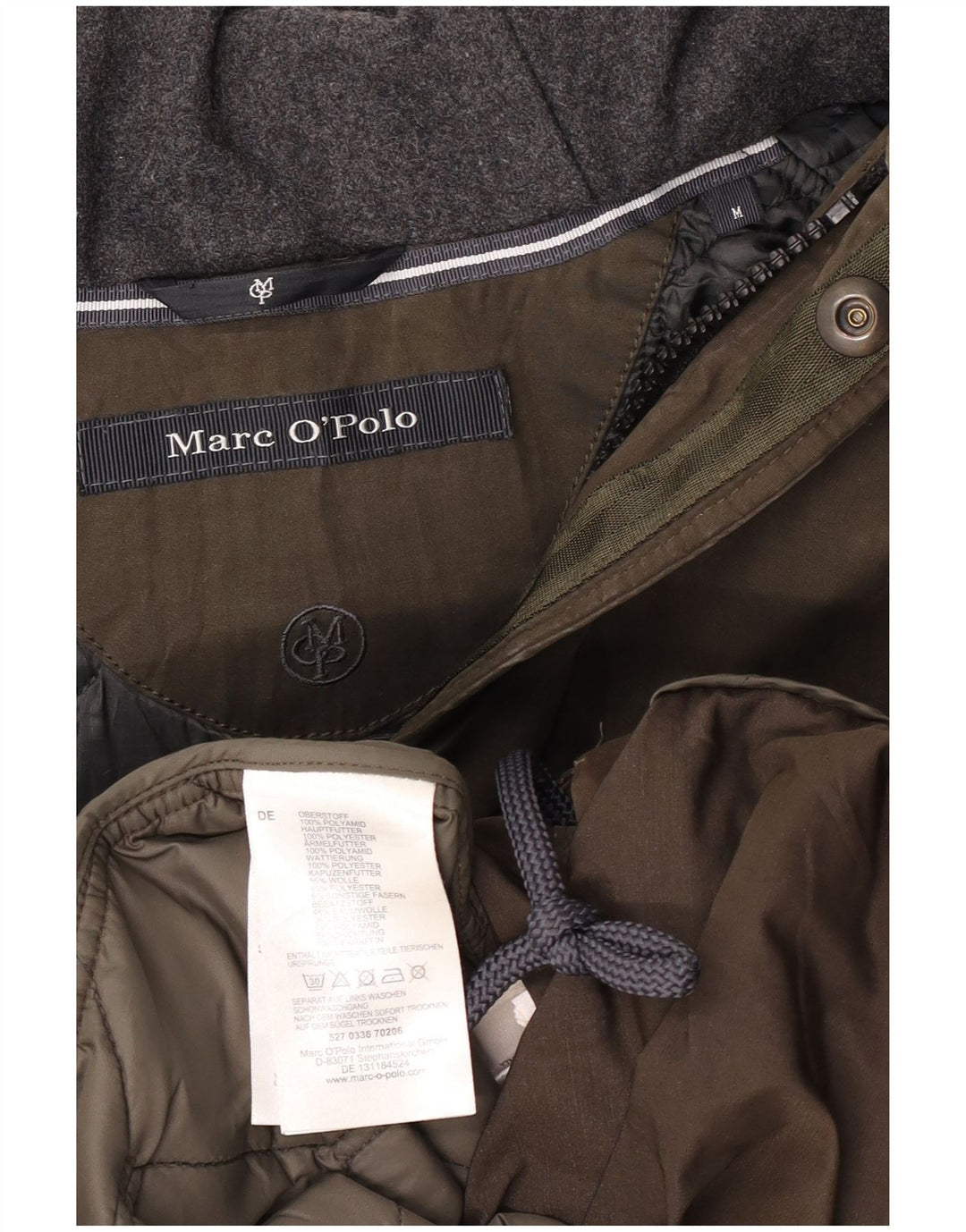 MARC O'POLO Ανδρικό μπουφάν Parka με κουκούλα UK 38 Medium Khaki Polyamide