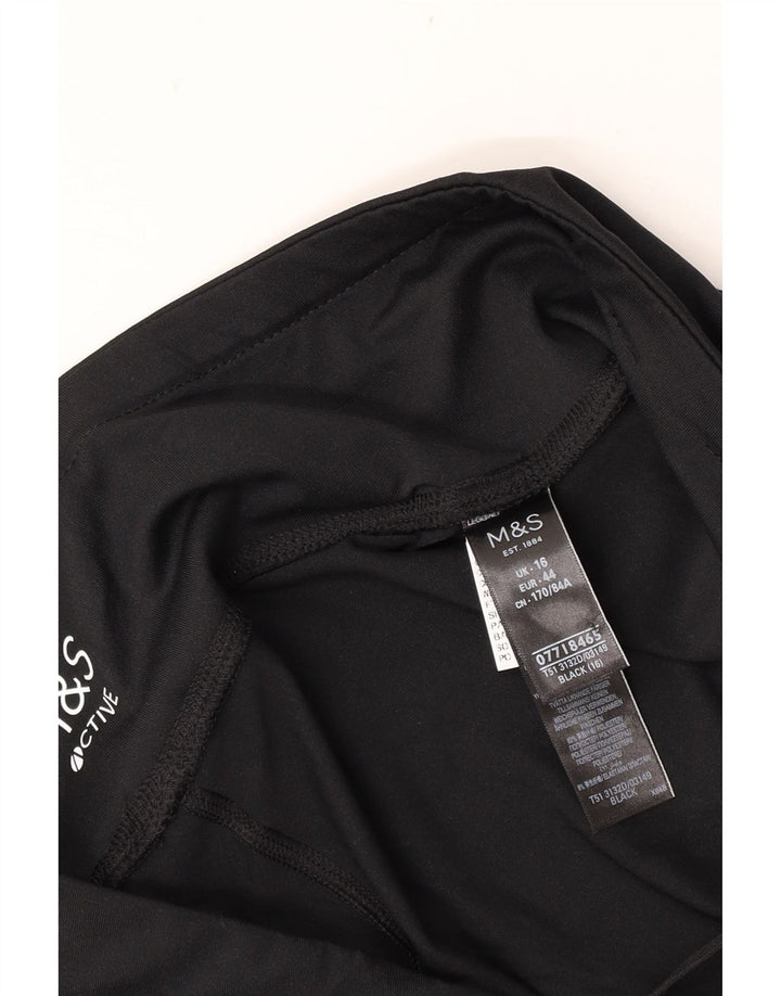 Marks & Spencer Γυναικεία κολάν Capri UK 16 Large Black Polyester