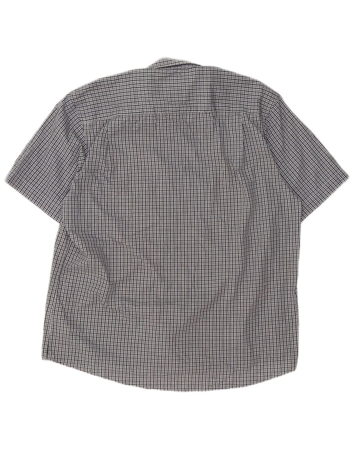 Pierre Cardin Ανδρικό πουκάμισο κανονικής εφαρμογής 3XL Grey Check Polyester