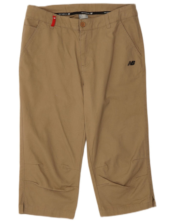 New Balance Γυναικείο Παντελόνι Capri Medium W32 L18 Μπεζ βαμβακερό