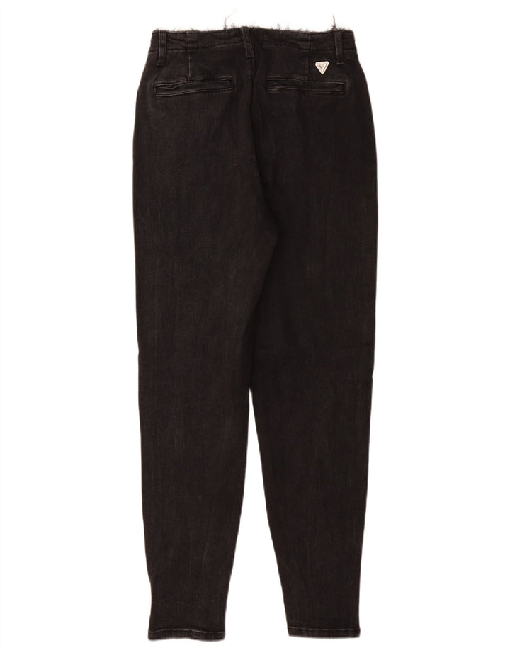 Guess Γυναικείο Tapered Jeans W26 L28 Μαύρο βαμβακερό