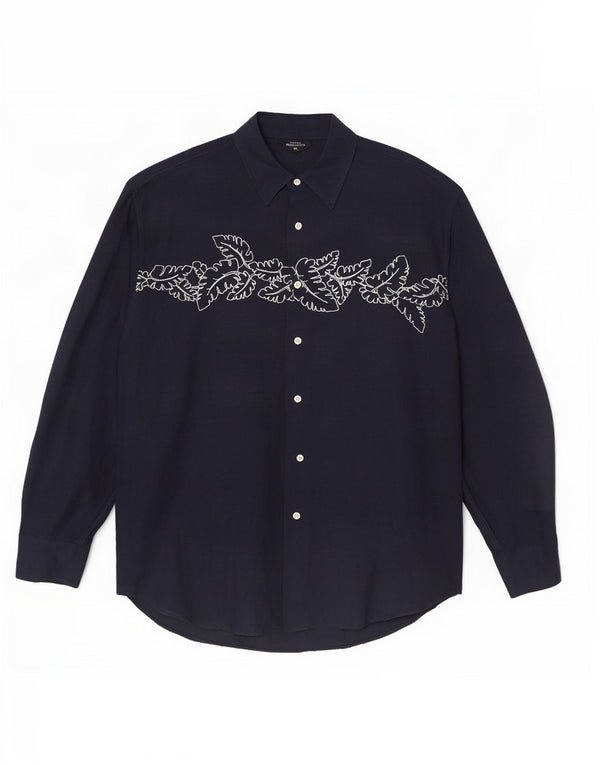 Ανδρικό πουκάμισο Nautica XL Navy Blue Floral λινό