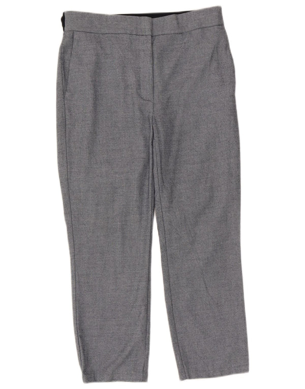 Zara Γυναικείο Παντελόνι Capri Μεγάλο W30 L23 Μπλε Πολυεστέρας