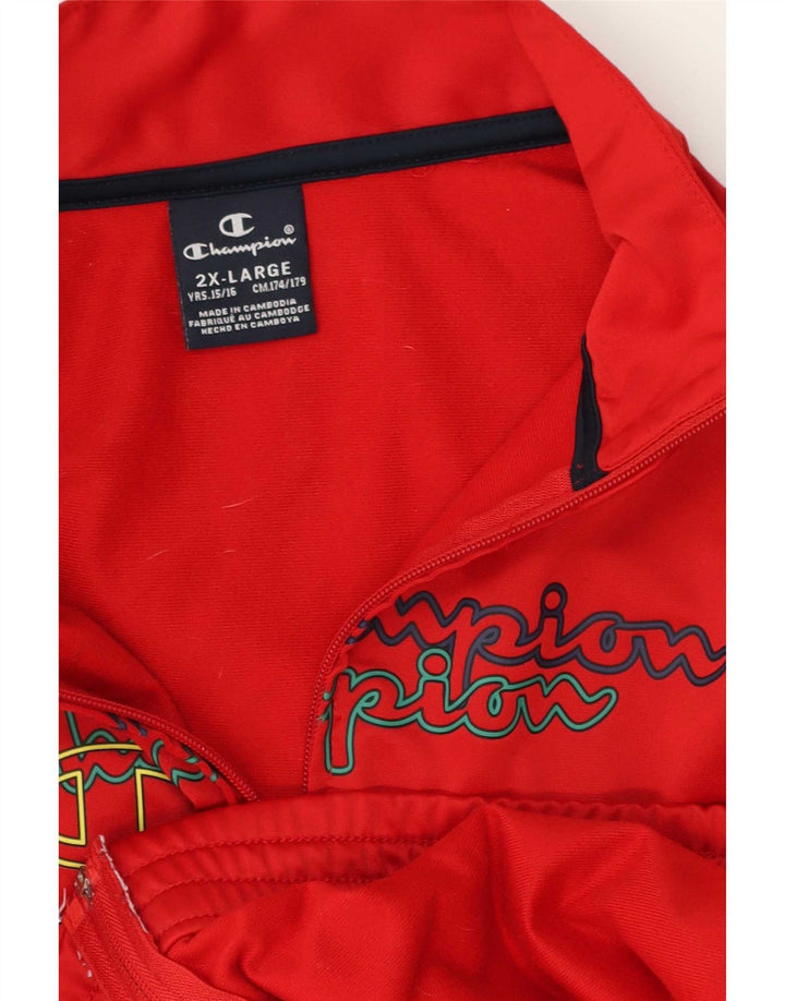 Champion Boys Graphic αθλητική φόρμα Top Jacket 15-16 ετών 2XL Red