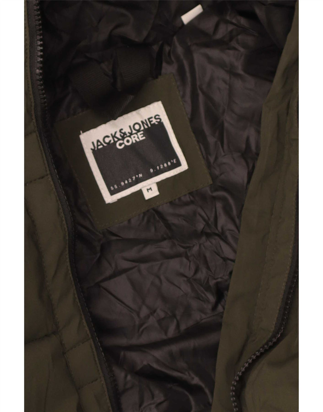 Jack & Jones Ανδρικό μπουφάν με κουκούλα με κουκούλα και γραφικά UK 38 Medium Green