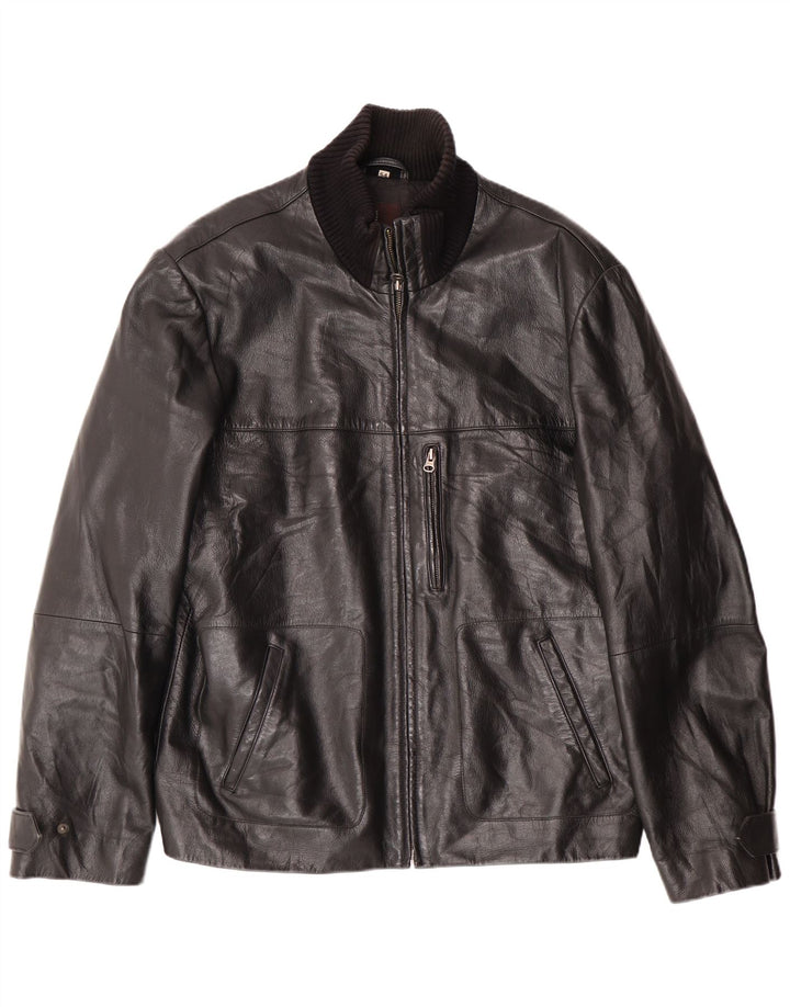 CONBIPEL Ανδρικό Δερμάτινο Μπουφάν IT 54 XL Μαύρο Δερμάτινο