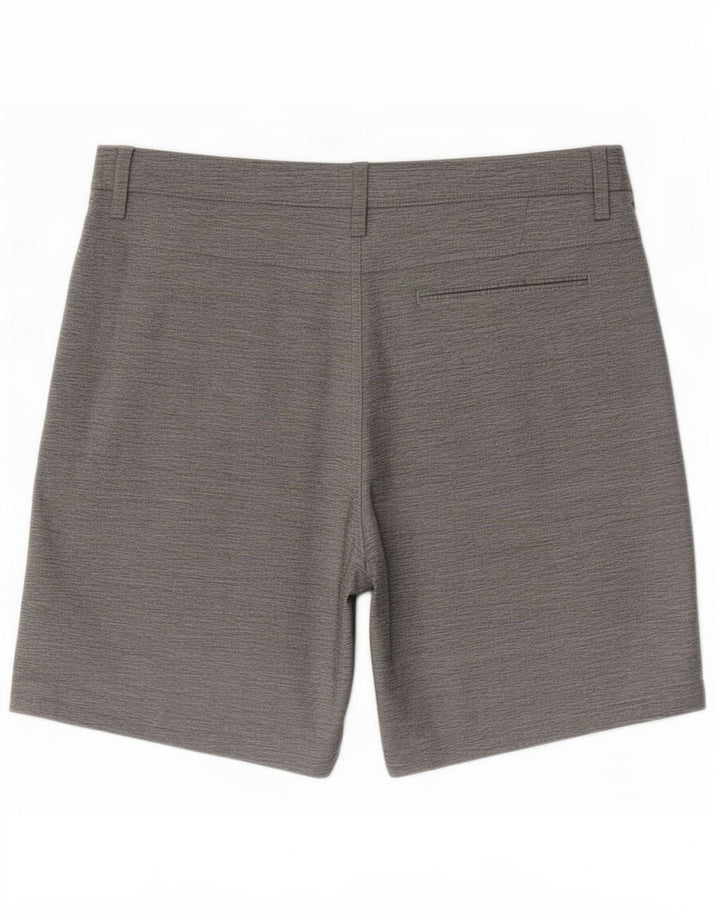 Ανδρικό σορτς chino Hurley μεγάλο W34 από πολυεστέρα με γκρι φλύκταινες