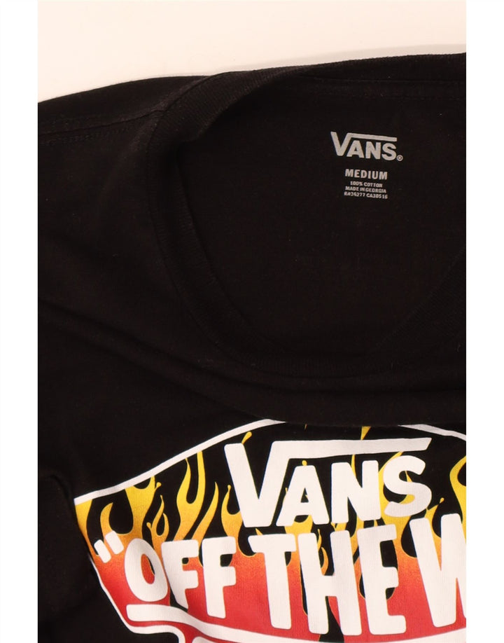 Ανδρικό γραφικό T-Shirt Vans Top Μεσαίο μαύρο βαμβακερό
