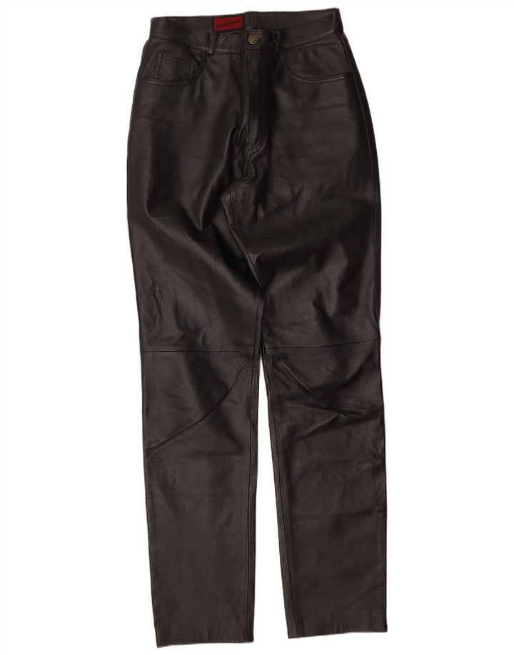 Avitano Γυναικείο Λεπτό Δερμάτινο Παντελόνι EU 38 Medium W26 L33 Μαύρο
