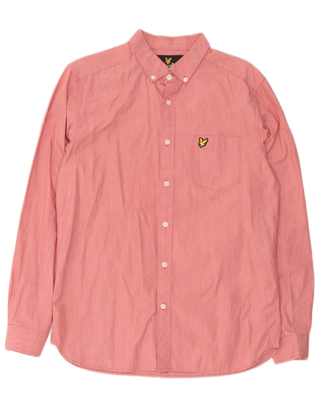 Ανδρικό πουκάμισο Lyle & Scott, μεσαίο ροζ βαμβακερό