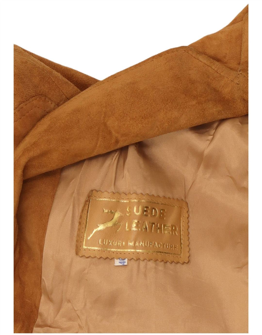Γυναικείο Suede Jacket VINTAGE IT 46 Large Beige Leather