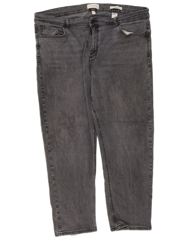 Marks & Spencer Γυναικεία Per Una Straight Jeans UK 22 3XL W42 L28 Grey