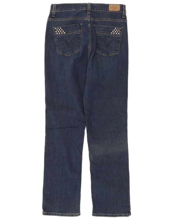 Levi's Womens 512 Straight Jeans US 10 Large W28 L29 Navy Blue