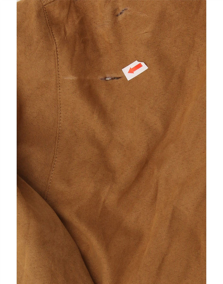 BUGATTI Mens Suede Bomber Jacket IT 56 3XL Brown Polyester Vintage Bugatti and Second-Hand Bugatti from Messina Hembry 