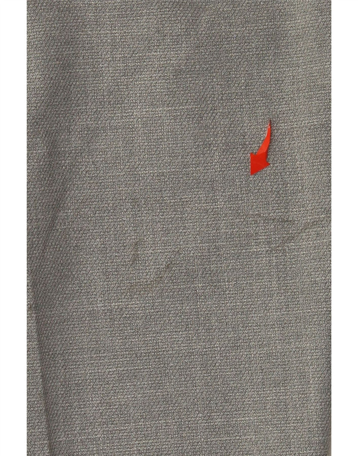 ZARA Γυναικείο ίσιο παντελόνι EU 40 Medium W30 L26 Grey Polyester
