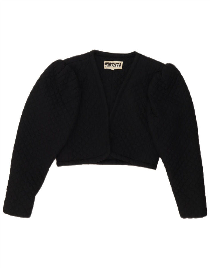Vintage Γυναικείο Crop Bolero Jacket UK 8 Small Black