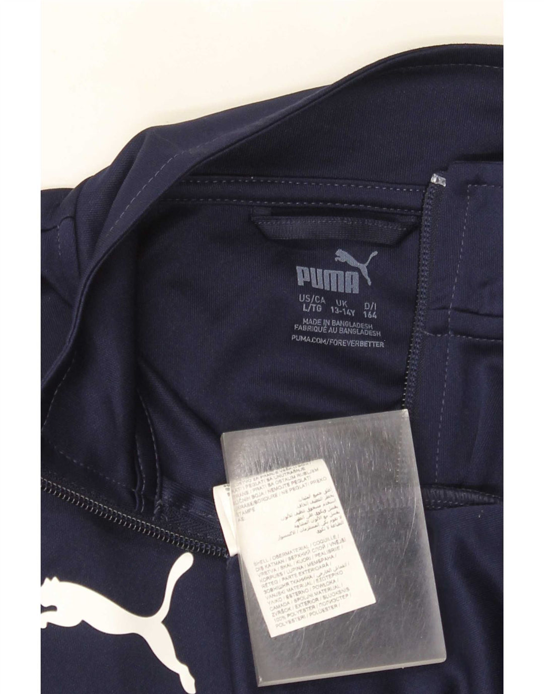Puma Boys Santes Creus αθλητική φόρμα μπουφάν 13-14 ετών Navy Blue Polyester