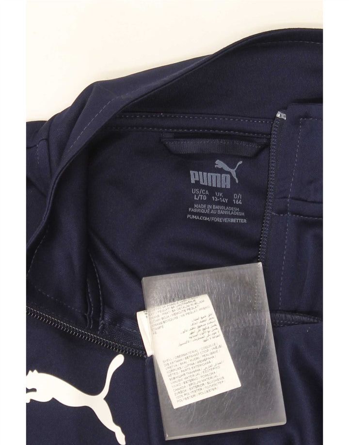Puma Boys Santes Creus αθλητική φόρμα μπουφάν 13-14 ετών Navy Blue Polyester