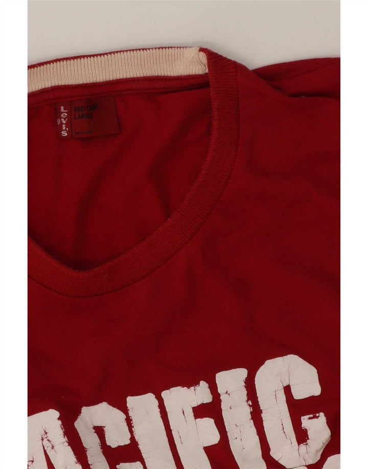 Ανδρικό γραφικό T-Shirt Levi's Top μεγάλο κόκκινο