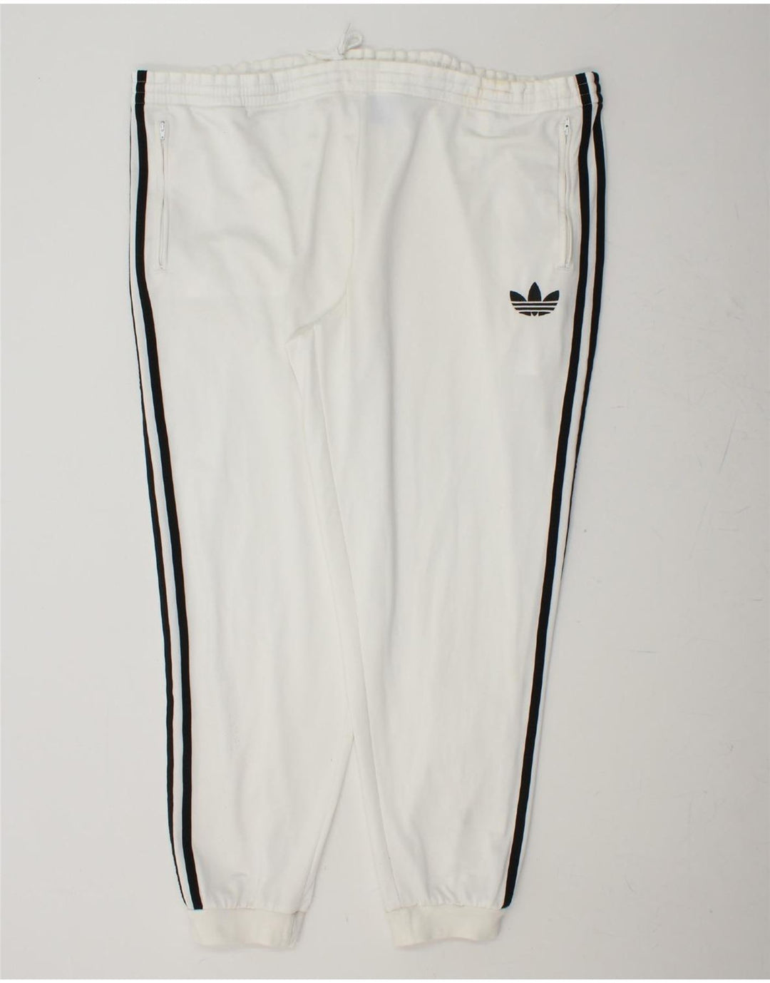 Ανδρική φόρμα ADIDAS Παντελόνι Joggers XL Λευκός Πολυεστέρας