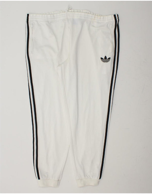 Ανδρική φόρμα ADIDAS Παντελόνι Joggers XL Λευκός Πολυεστέρας