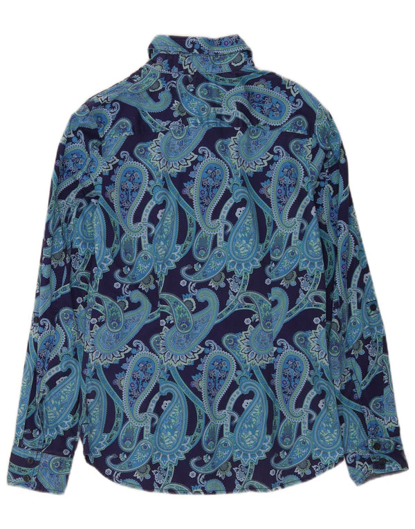 Tommy Hilfiger Γυναικείο πουκάμισο Classic Fit UK 10 Small Blue Paisley Modern