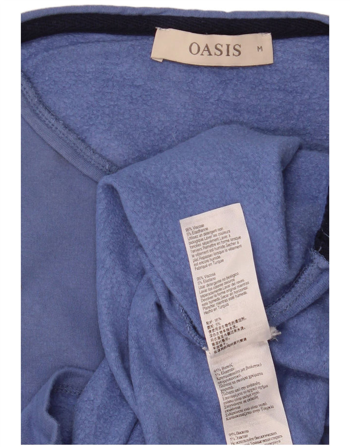 Γυναικεία φούτερ Oasis Abstract Pattern Jumper UK 12 Medium Blue Viscose