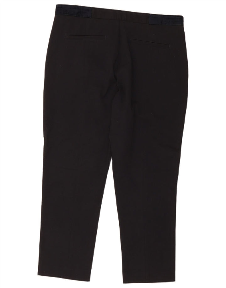 Zara Ανδρικό Cropped Παντελόνι EU 42 Large W32 L25 Black Polyester