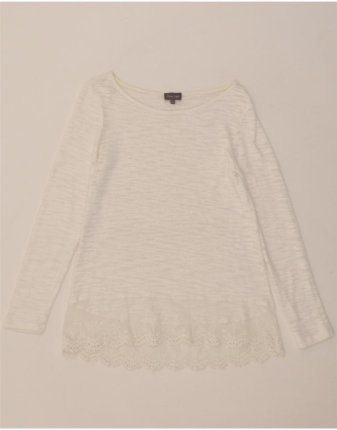 PHASE EIGHT Γυναικείο τοπ μακρυμάνικο UK 12 Medium White Floral