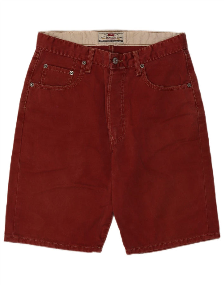 Ανδρικό σορτς LEVI'S 476 τζιν W31 μεσαίο κόκκινο βαμβακερό