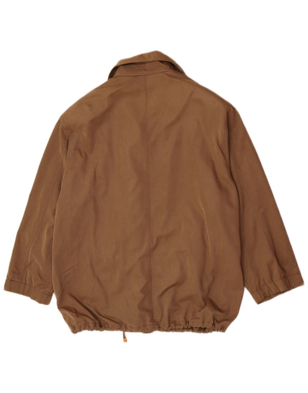 Vintage γυναικείο μανίκι 3/4 Utility μπουφάν UK 18 XL μπεζ βισκόζη
