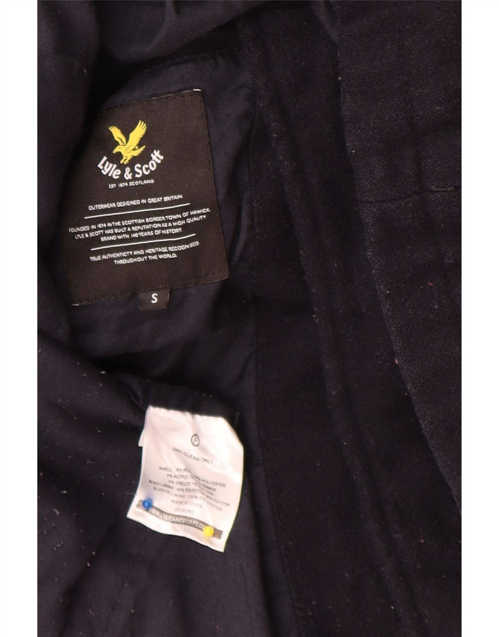 Lyle & Scott Ανδρικό παλτό μπιζελιού UK 36 Small Navy Blue Acrylic